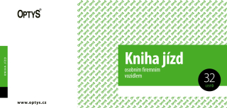 Optys Kniha jízd firemního vozidla, 21 x 10 cm