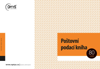 Optys Poštovní podací kniha