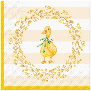 PAW Ubrousky PAW L 33x33cm Duck with Wreath
