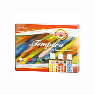 KOH-I-NOOR Barvy temperové 6 barev x 10 ml