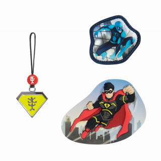 HAMA Doplňkový set obrázků MAGIC MAGS Superhrdina Joris k aktovkám GRADE, SPACE, CLOUD, 2v1 a K