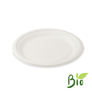 WIMEX Talíř kulatý BIO cukrová třtina 22 cm, 50 ks