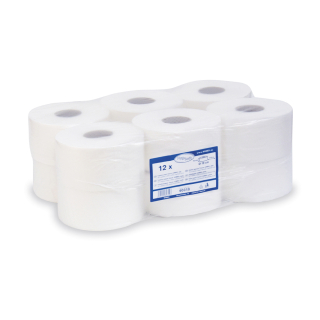 WIMEX Toaletní papír tissue JUMBO 2-vrstvý, pr 19 cm (12 ks)