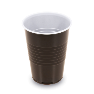 WIMEX Automatový kelímek hnědo-bílý 0,18 l / prům. 70 mm, bal. 100 ks