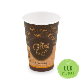 WIMEX Kelímek papírový spotlačou "Coffee to go" 330 ml, L (O 80 mm), 50 ks