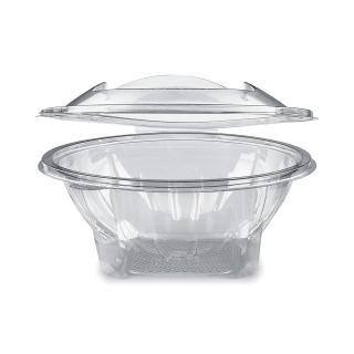 WIMEX Miska kulatá průhledná s víčkem 1000ml (PET), 18,8x10cm, 50ks