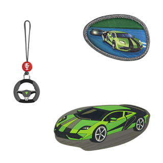 HAMA Doplňkový set obrázků MAGIC MAGS Race Car Chuck k aktovkám GRADE, SPACE, CLOUD, KID