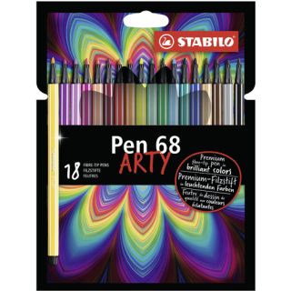 STABILO Fixy STABILO PEN 68 ARTY, sada 18 ks