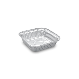  Miska (ALU) hranatá 164 x 164 x 36 mm 500ml [100 ks]