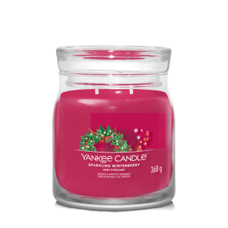Yankee Candle Svíčka Yankee Candle - SPARKLING WINTERBERRY, střední