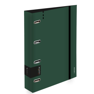 KARTON P+P Pořadač A4 pěna 4kroužek D30 VERDE zelená