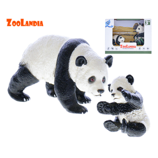HELLO BUDDY Zoolandia panda s mláďaťom, 5-11 cm
