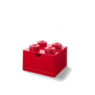 LEGO Storage LEGO stolní box 4 se zásuvkou - červená
