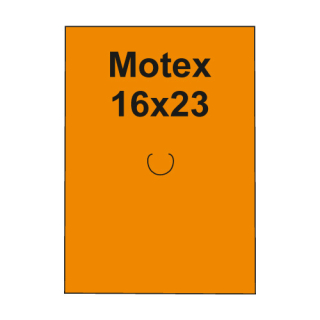 MOTEX Etikety cen. MOTEX 16x23 hranaté, 870 etiket/kotouček, oranžové