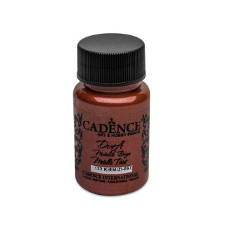 CADENCE Barva akrylová Cadence D. Metalic, červená, 50 ml