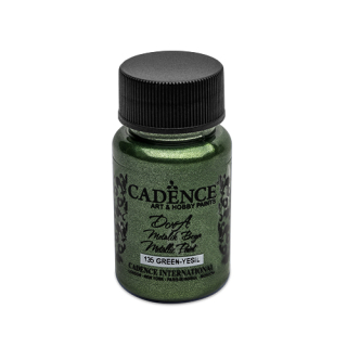 CADENCE Barva akrylová Cadence D. Metalic, zelená 50ml