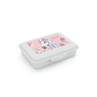 KARTON P+P Box na svačinu s přihrádkou kůň romantic