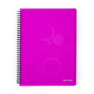 KARTON P+P Twin wire blok A5 PP NEO COLORI růžová