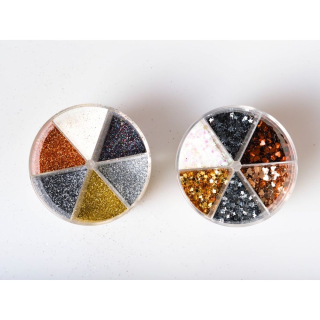 JUNIOR-ST Glitter dekorace Star Light (prášek /konfety srdce) 60g
