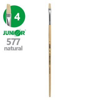 JUNIOR Štětec plochý JUNIOR č. 4" 577 Natural