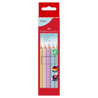 FABER-CASTELL Pastelky Faber-Castell Jumbo Grip Pastel sada 5 ks