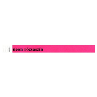 Identifikační náramek, 3/4", Tyvek, NEONově růžový, 100 ks