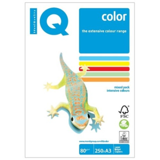 MONDI Kopírovací papír A3 80g /m2 IQ color Rainbow 5x 50 listů