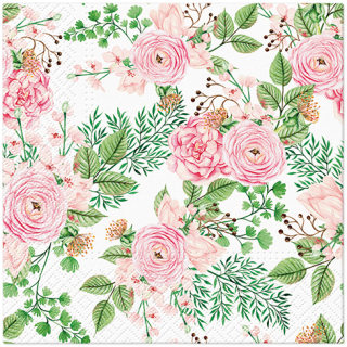 PAW Ubrousky PAW L 33x33cm Rose hip flowers