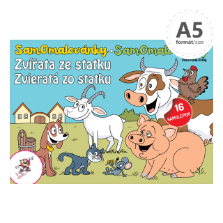 Petr Mičánek Omalovánka A5 - Zvířata ze statku + samolepky