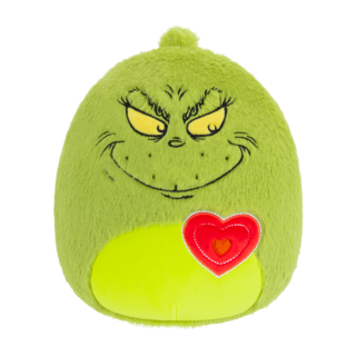 Squishmallows SQUISHMALLOWS Fuzzamallows Grinch - Grinch se srdíčkem