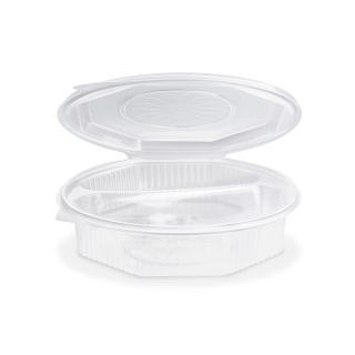  Menu mísa (PP) Ripboxx Meal 2dílná osmiboká průhledná 1000ml [25 ks]