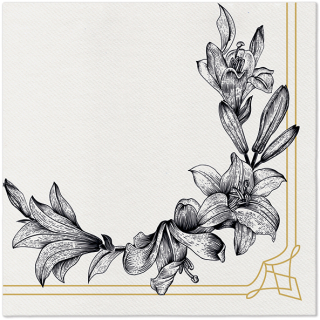 PAW Ubrousky PAW AIRLAID 40x40 cm - Royal lily
