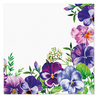 PAW Ubrousky TaT 33x33 cm Violet Pansies