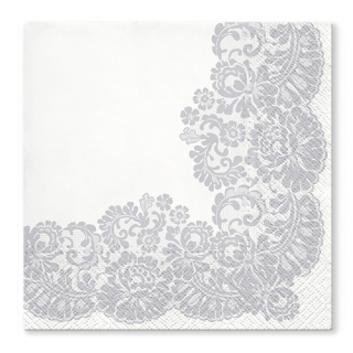 PAW Ubrousky TaT 33x33cm Lacy Frame Silver