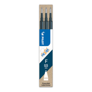 PILOT Náplň gumovací PILOT Frixion 0,5 mm (3 ks) - modro-černá