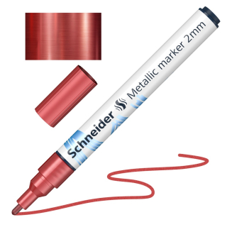 SCHNEIDER Popisovač Schneider Paint-It 011 hrot 2 mm - metalická červená