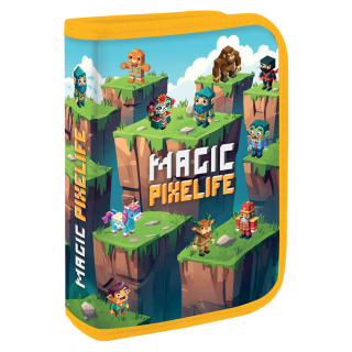 JUNIOR Penál plný - 1 patrový, 31 kusů JUNIOR S9 - Magic Pixelife