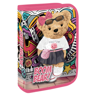 JUNIOR Penál plný - 1 patrový, 31 kusů JUNIOR S9 Boom Bear