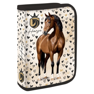 JUNIOR Penál plný - 1 patrový, 31 kusů JUNIOR S9 Horse