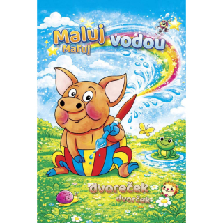 Petr Mičánek Omalovánka A4 Maluj vodou - Dvoreček