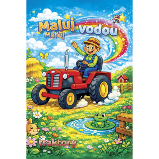 Petr Mičánek Omalovánka A4 Maluj vodou - Traktory