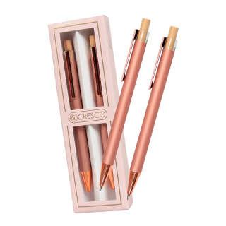 CRESCO Pero kuličkové + Mechanická tužka DIPLOMAT Rose Gold