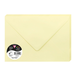 Clairefontaine Obálka CF - C5 světle žlutá 120g (20ks)