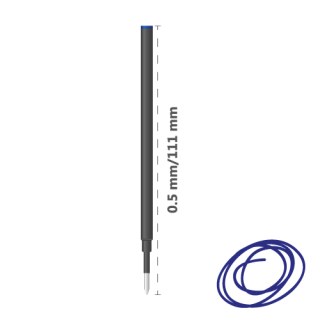 DONG-A Náplň pro gelová pera /rollery keramická MICRO 0,5 mm - modrá