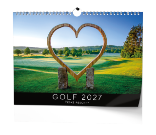 Baloušek Nástěnný kalendář - Golf - české resorty