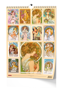 Baloušek Nástěnný kalendář A3 - Alfons Mucha 2027