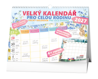 Baloušek Stolní kalendář - Velký kalendář pro celou rodinu