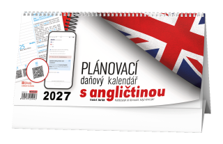 Baloušek Stolní kalendář - Plánovací daňový kalendář s angličtinou