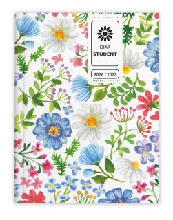 Baloušek Týdenní diář - Student - V8 - lamino - kapesní - Louka