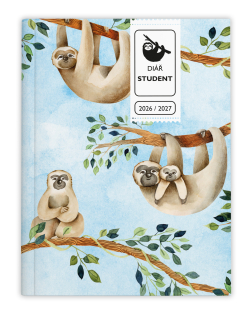 Baloušek Týdenní diář - Student - V8 - lamino - kapesní - Lenochod